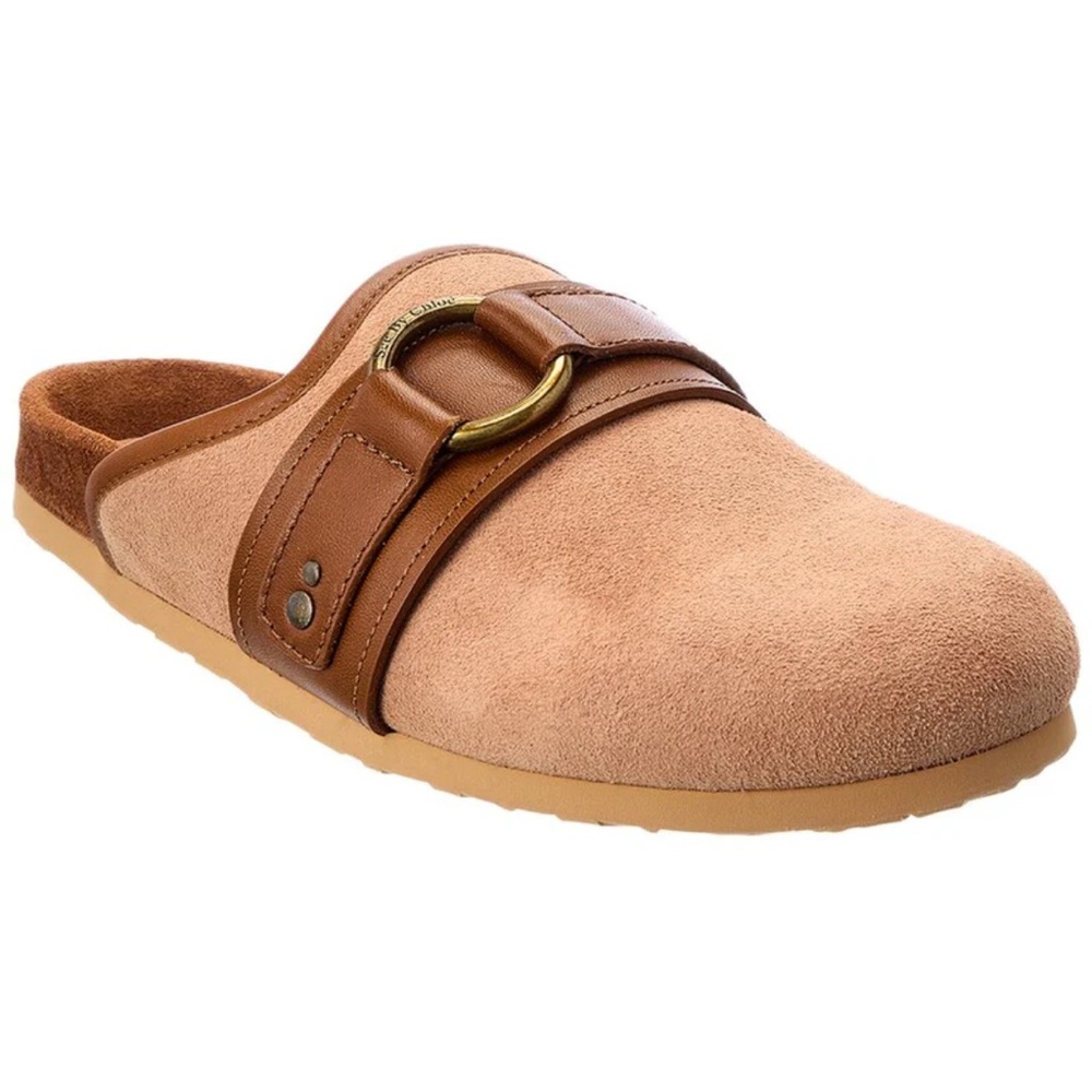 See By Chloe Suede Leather Clogs Gema size 37 size 7
